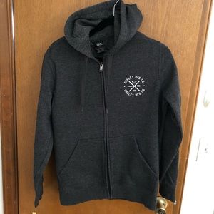 Grey Puma Mens full zip up hoodie